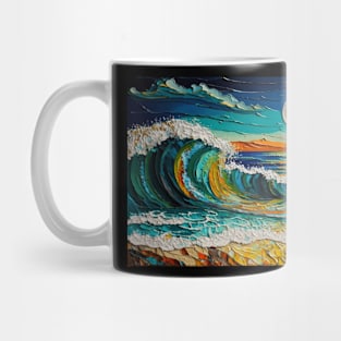Impasto Beach Dreamscape Mug